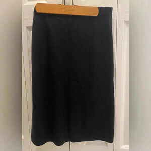 Liz Claiborne Women’s Black 100% Pure New Wool Knit Pencil Skirt Like‎ New Large